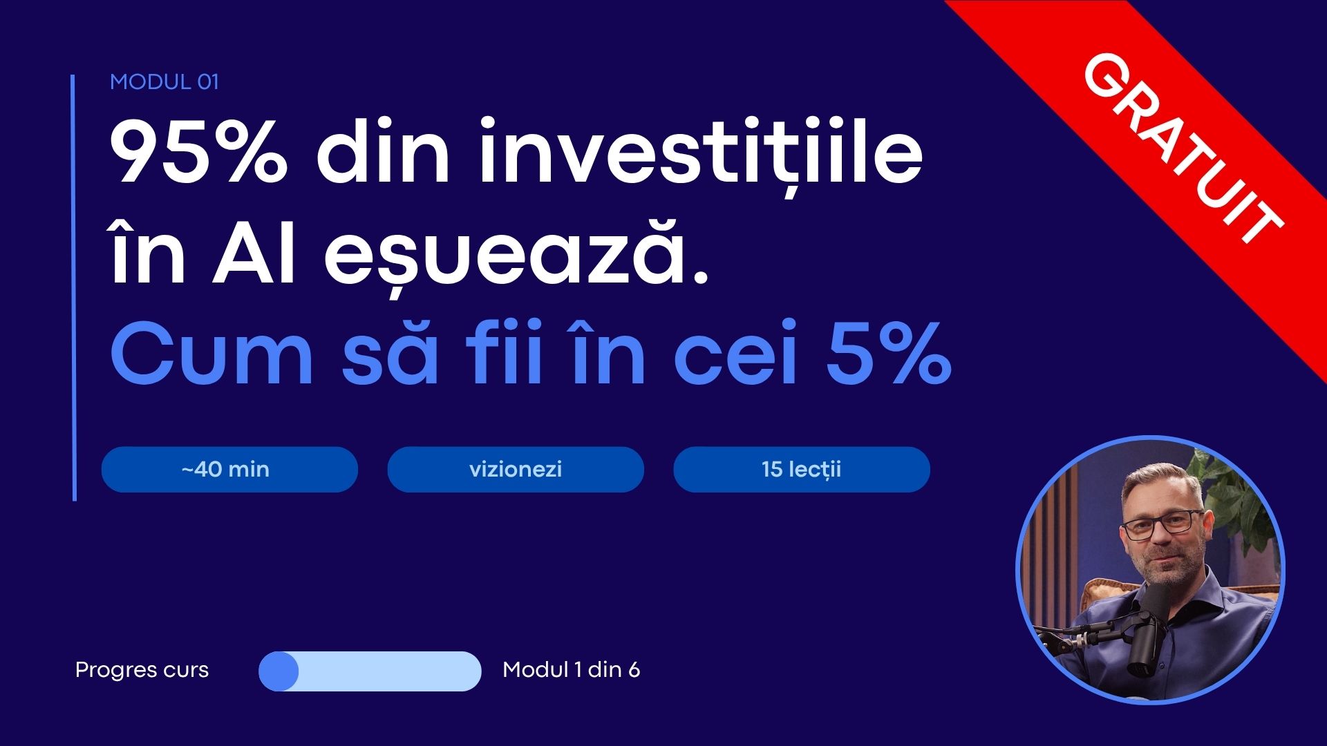 Product image for 95% din investițiile în AI eșuează. Cum să fii în cei 5%