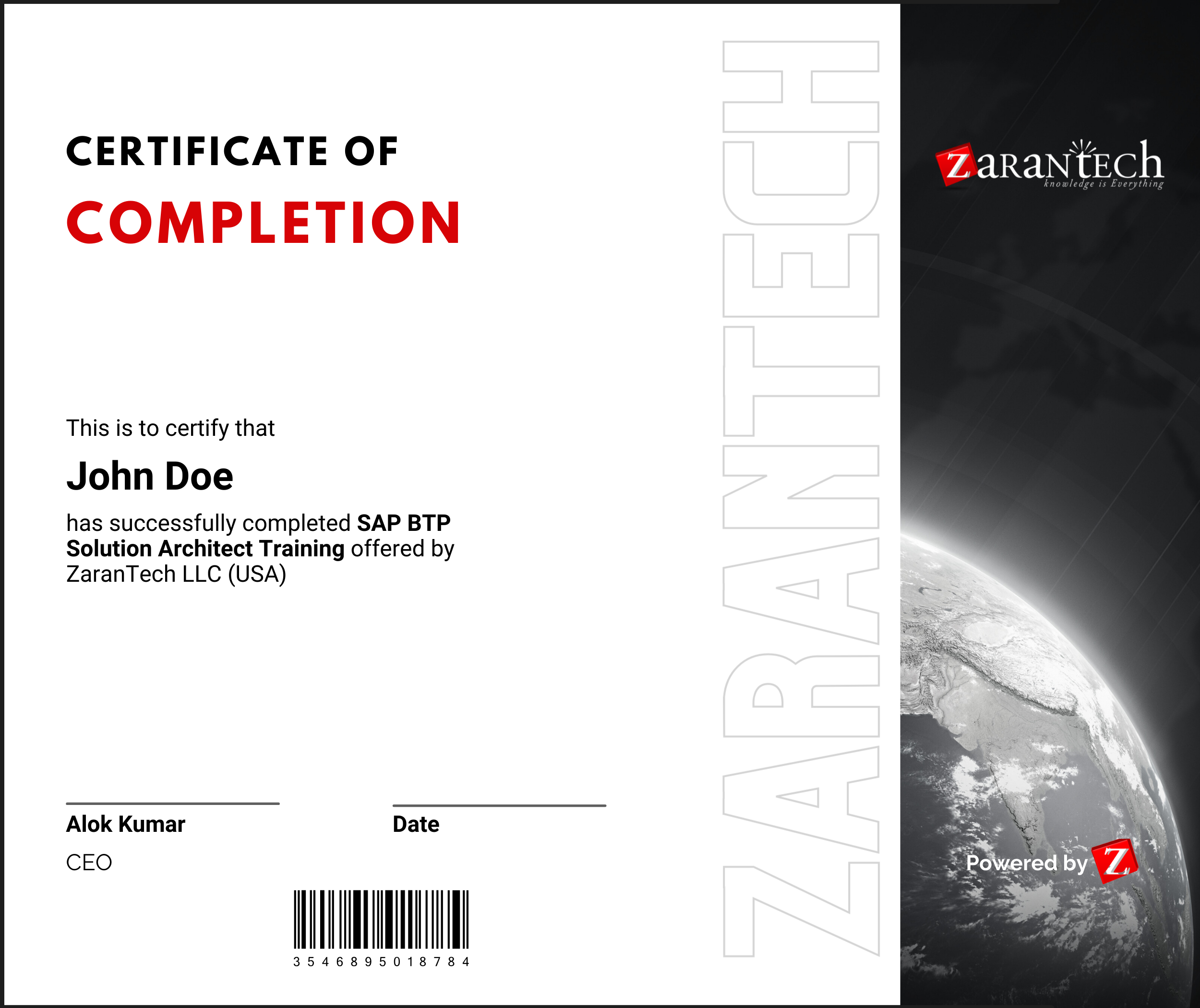 SAP BTP Solution Architect Training