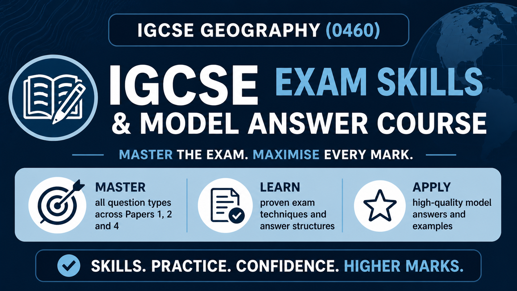 Product image for IGCSE Geography (CIE 0460) - Exam Skills and Model Answers