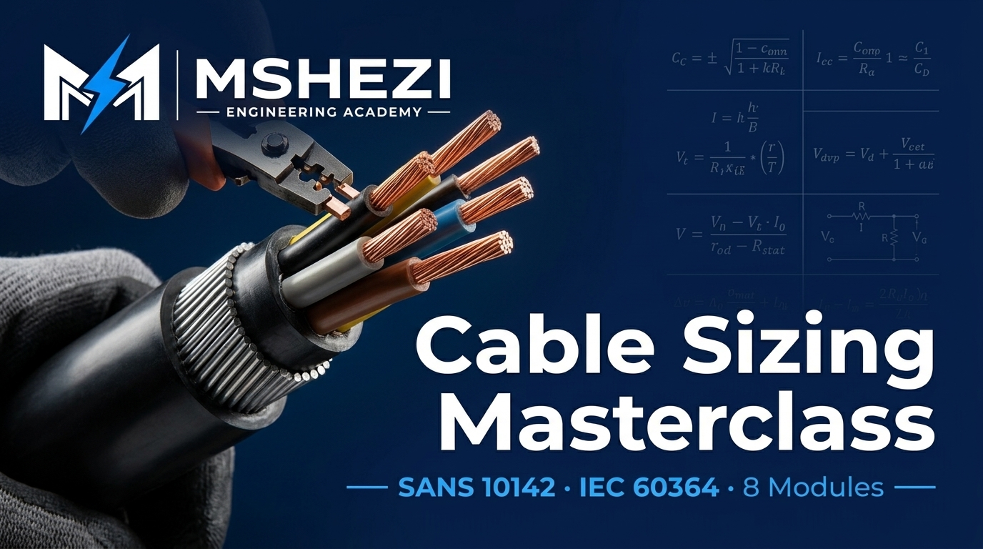 Product image for Stop Guessing Cable Sizes — Learn the Exact Method Practising Engineers Use on Real Projects