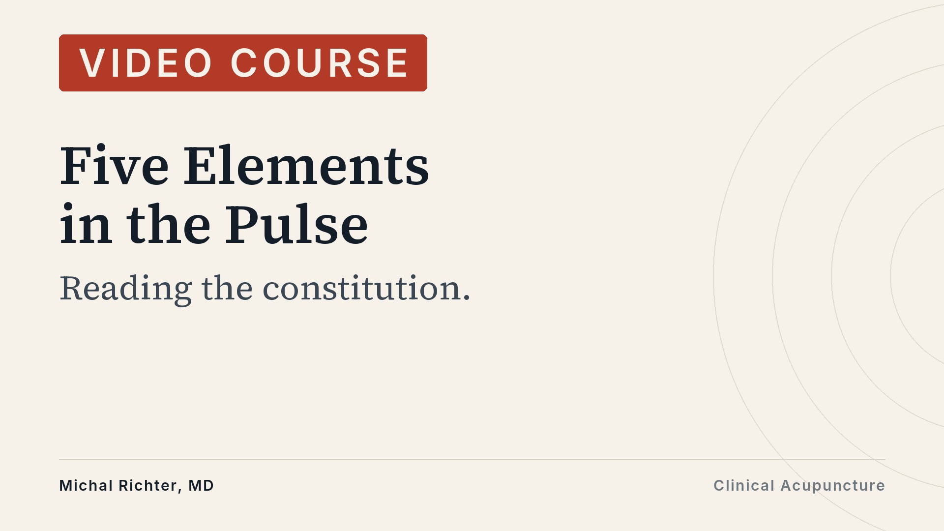 Product image for Five Elements in the Pulse: Reading the Constitution