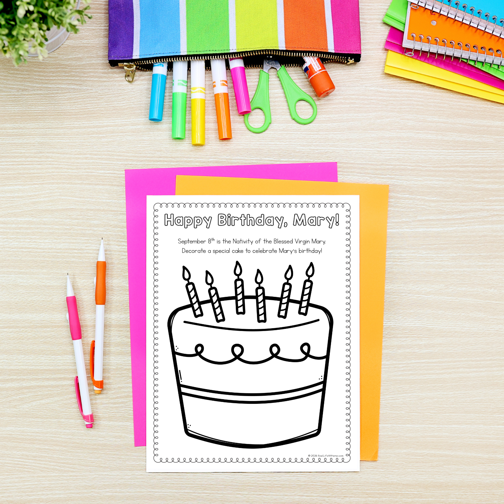 Feast Days and Litany of Saints Printable Pages