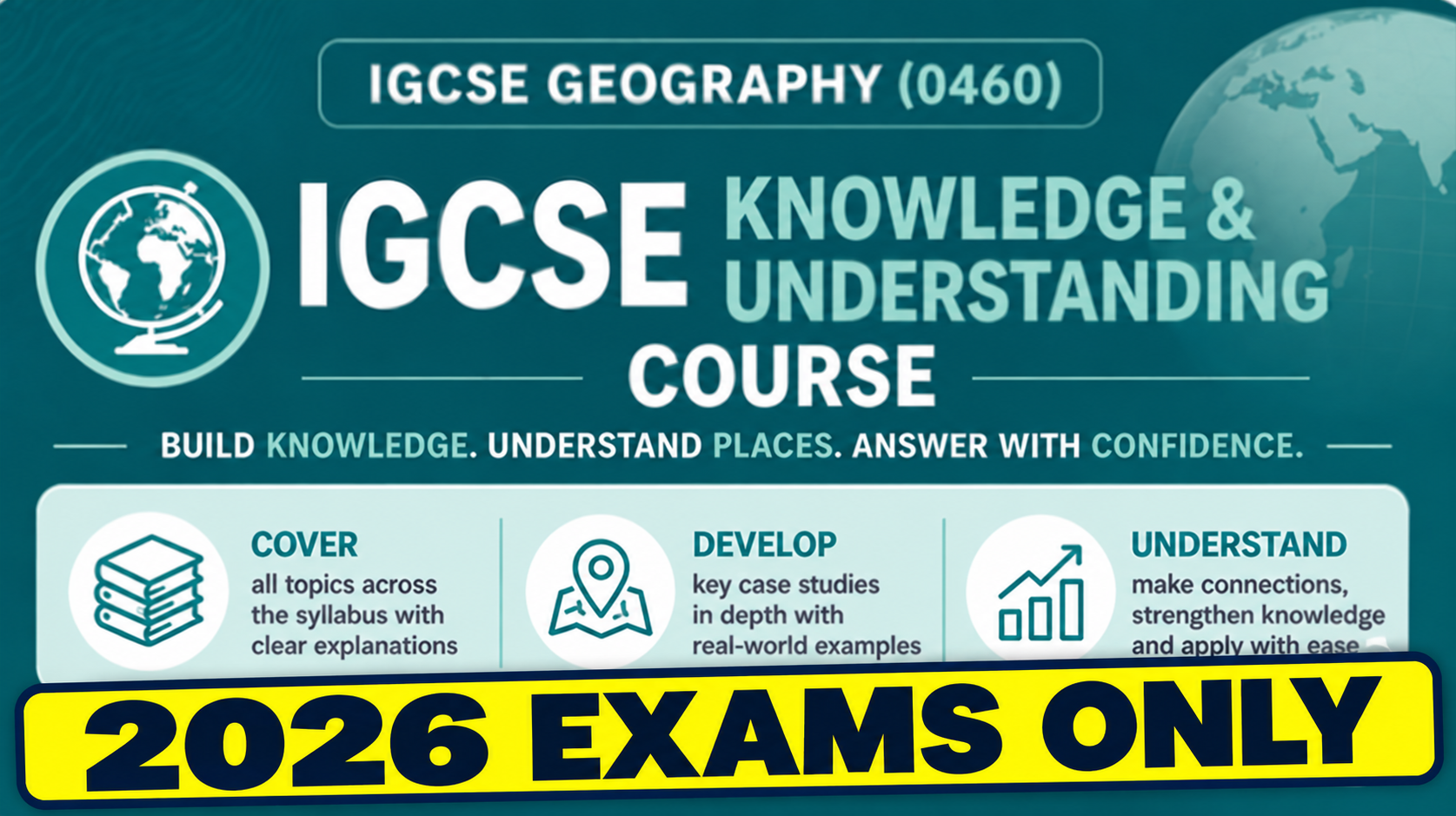Product image for Former (2206) IGCSE Geography (CIE 0460) - Knowledge & Understanding - Ideal for sitting exams in 2026