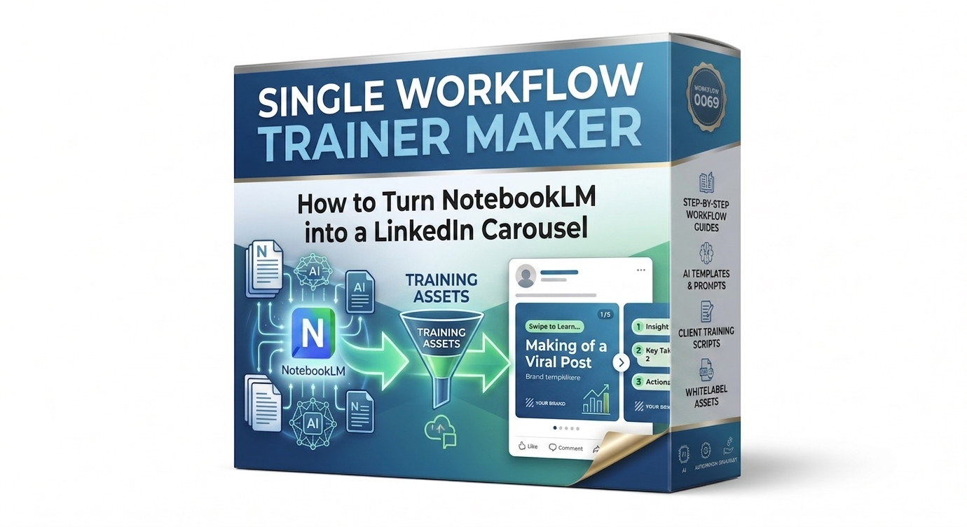 Product image for (2026) - WFTM4 - How to Turn NotebookLM Into a Linkedin Carousel