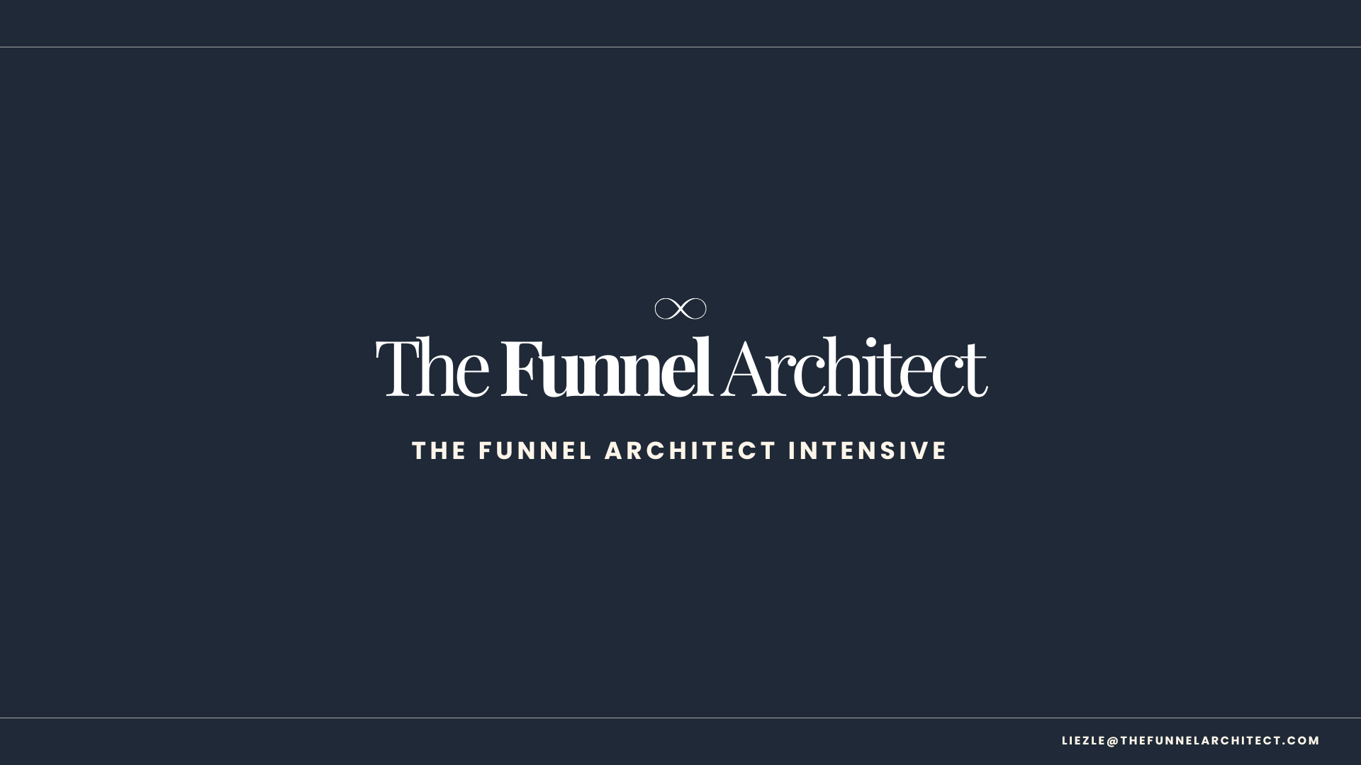 Product image for The Funnel Architect Intensive