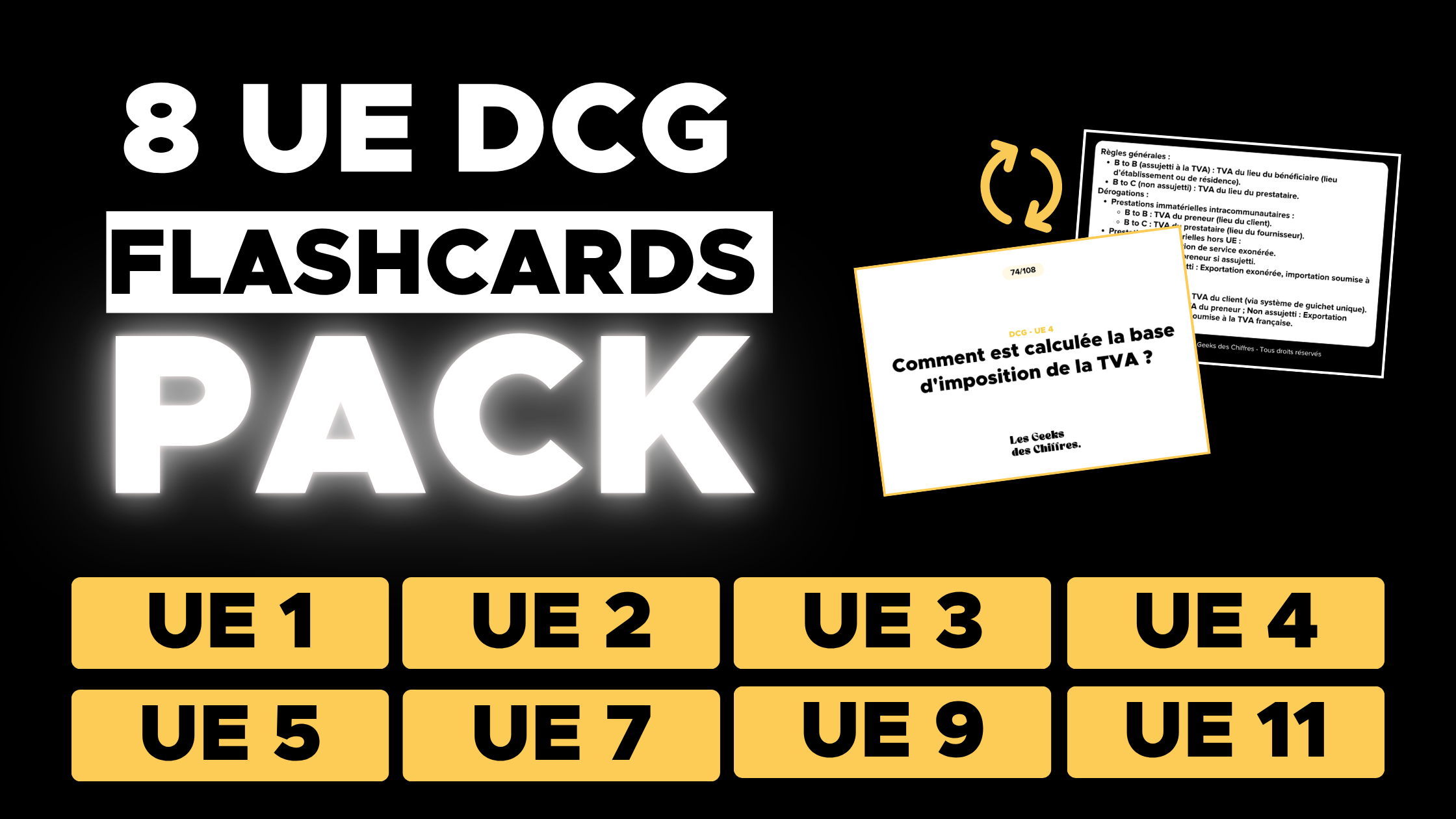 Image du produit pour Pack 8 UE - 1729 Flashcards DCG