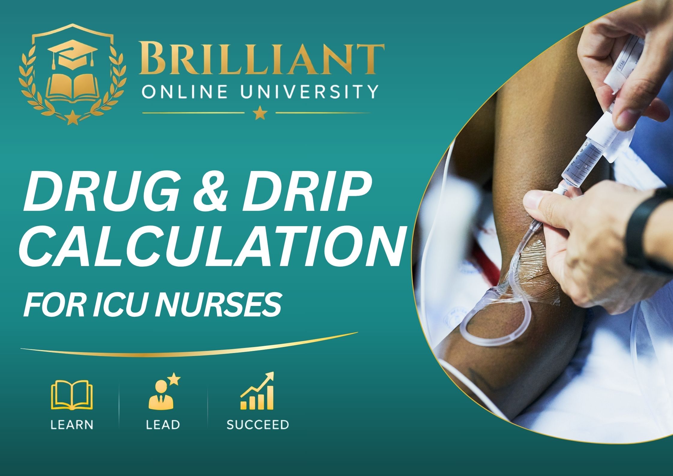 Product image for DRUG & DRIP CALCULATION FOR ICU NURSES (2.0CEUs)