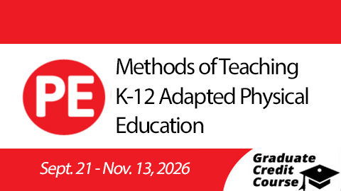 Product image for Methods of Teaching K-12 Adapted Physical Education (Fall 2026)