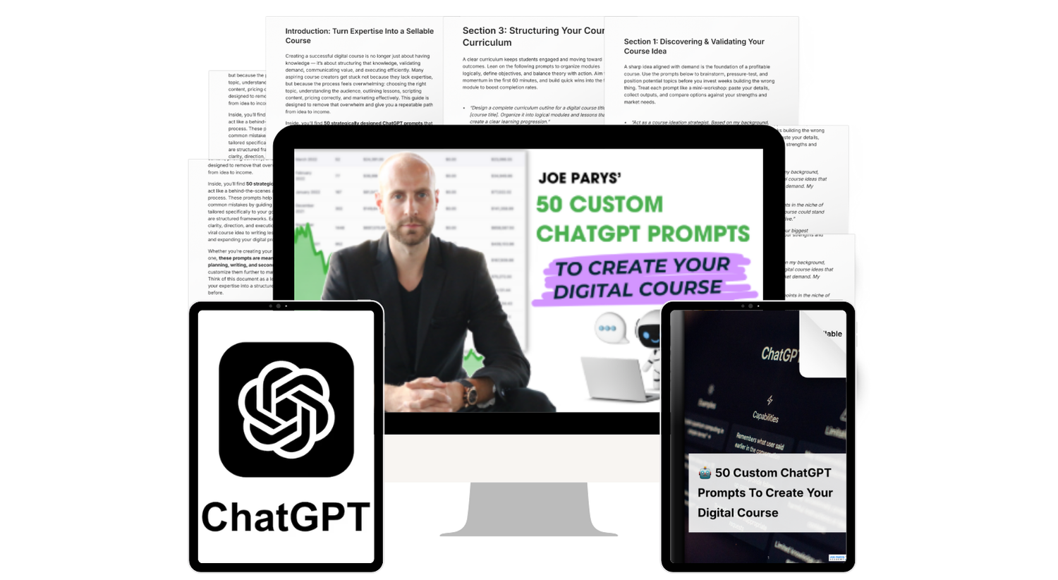 Product image for 50 Custom ChatGPT Prompts To Create Your Digital Course