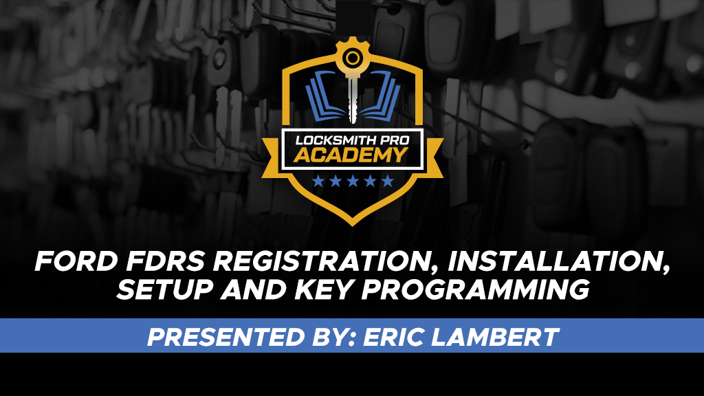 Product image for Ford FDRS Registration, Installation, Setup, and Key Programming