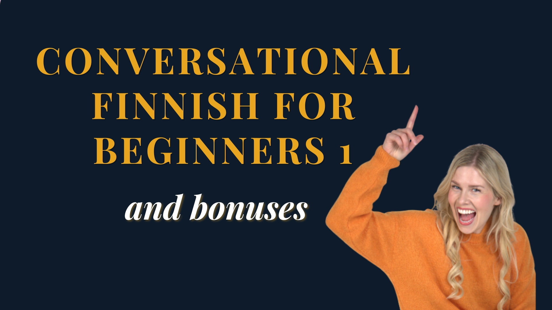 Product image for CONVERSATIONAL FINNISH FOR BEGINNERS 1