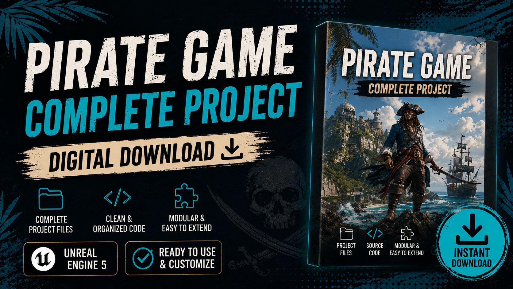 Product image for Pirate Game Complete Project Download