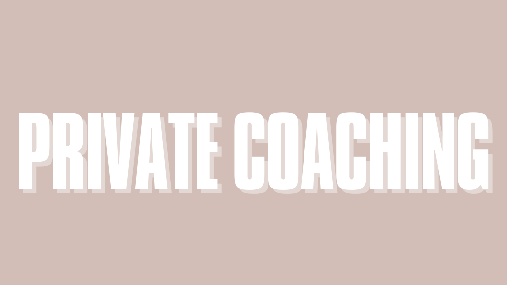 Product image for Private Coaching 