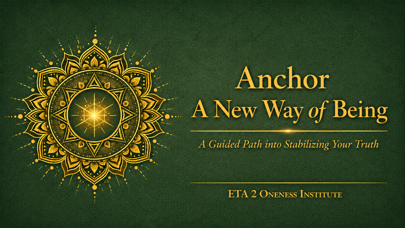 Product image for Anchor A New Way of Being™