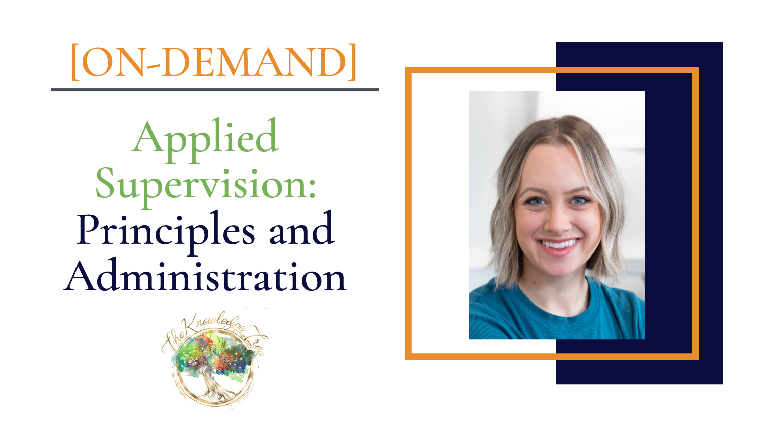 Product image for ON-DEMAND Pre-Registration: Applied Supervision: Principles and Administration