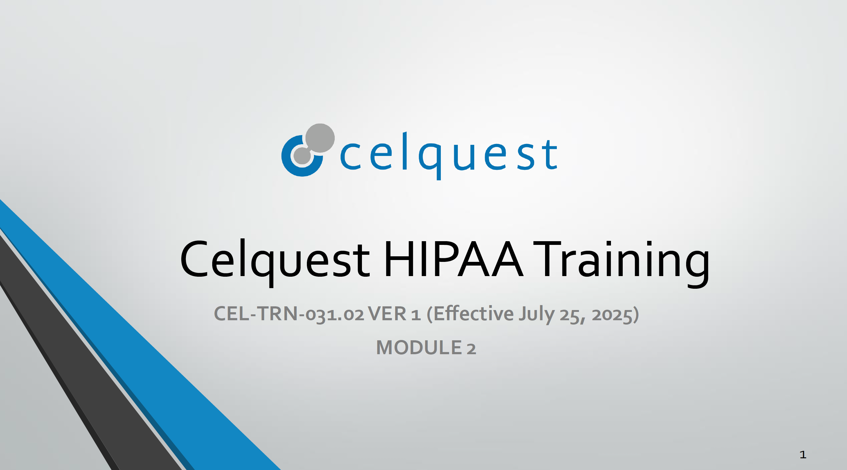 Product image for Module 2 Ver 1- Celquest HIPAA Training