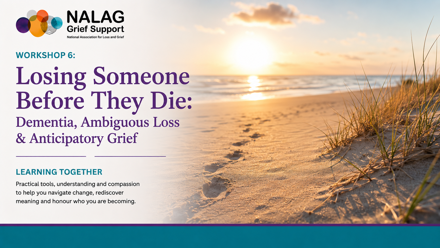 Product image for Workshop 6: Losing Someone Before They Die Dementia, Ambiguous Loss & Anticipatory Grief
