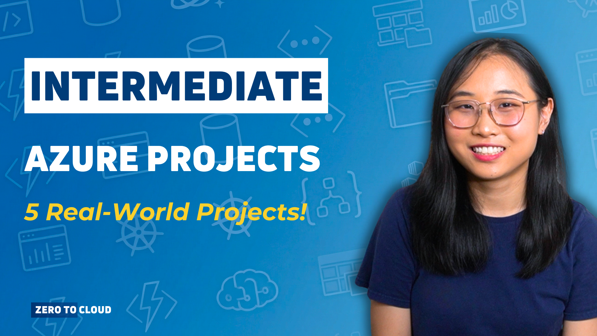 Product image for 5 Intermediate Azure Cloud Projects: Complete Step-by-step Guide