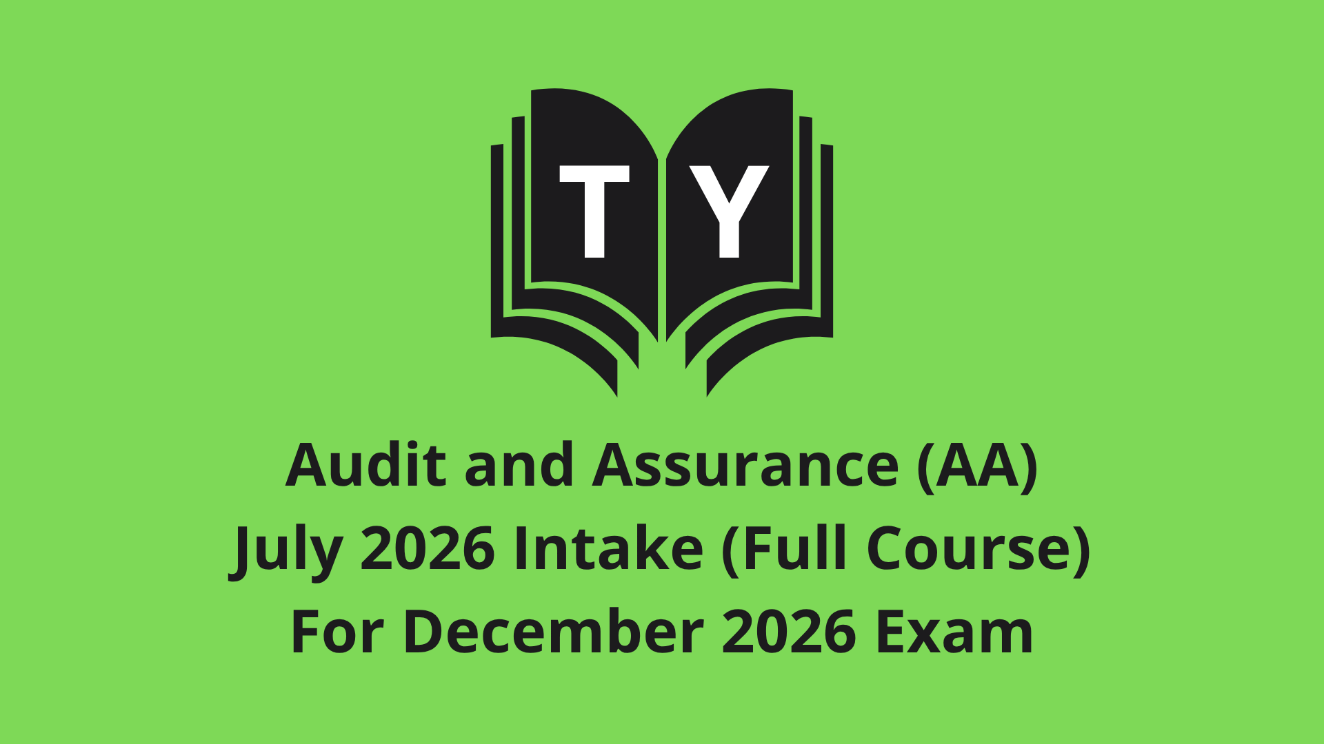 Product image for TY AA 12'26 Full Course