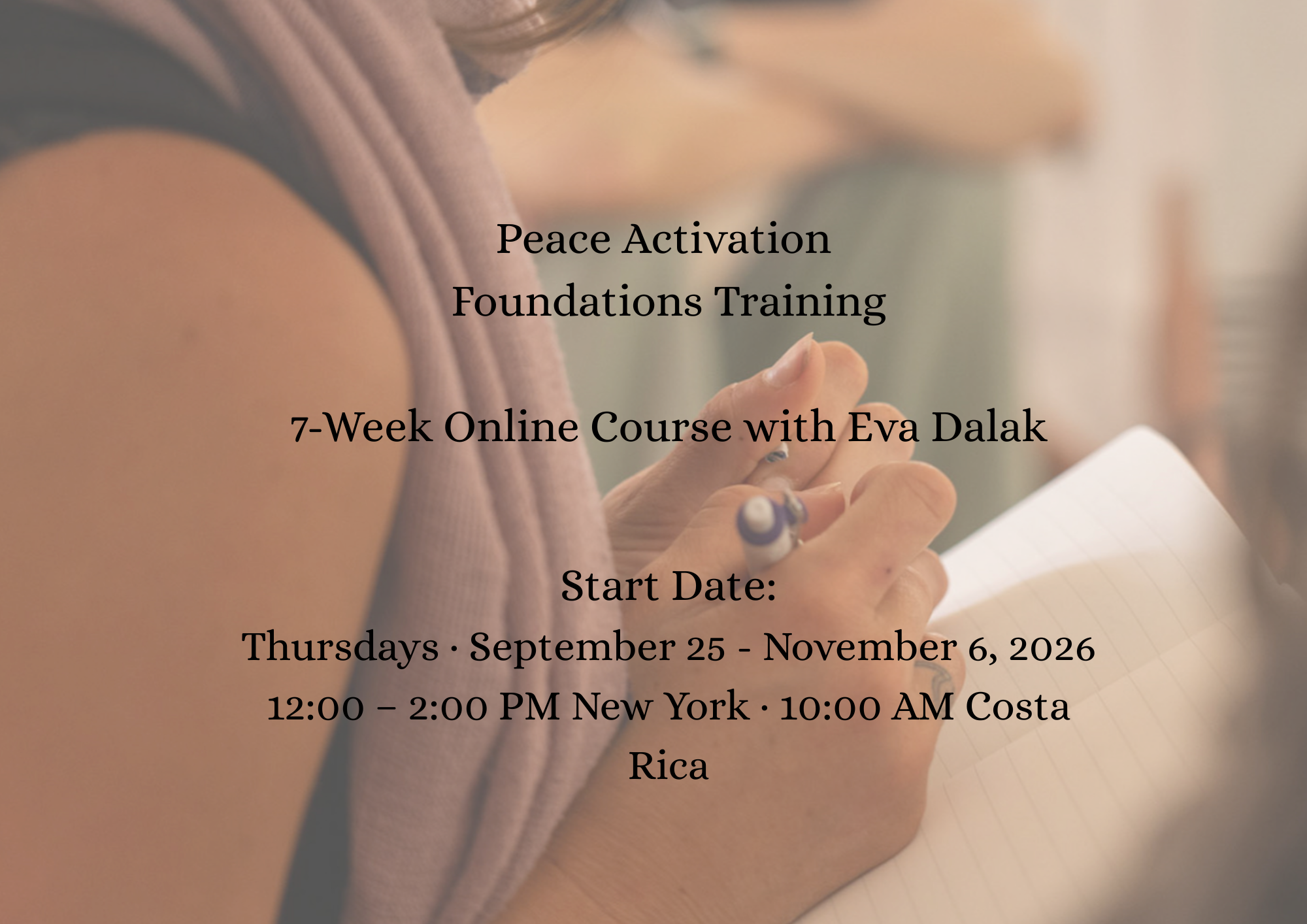 Product image for Cohort 3: 7-Weeks Peace Activation Foundations Training