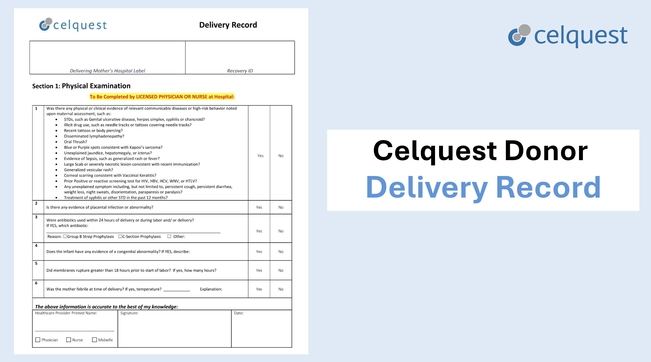 Product image for CEL-VID-004 Ver 1- Celquest Delivery Record Training