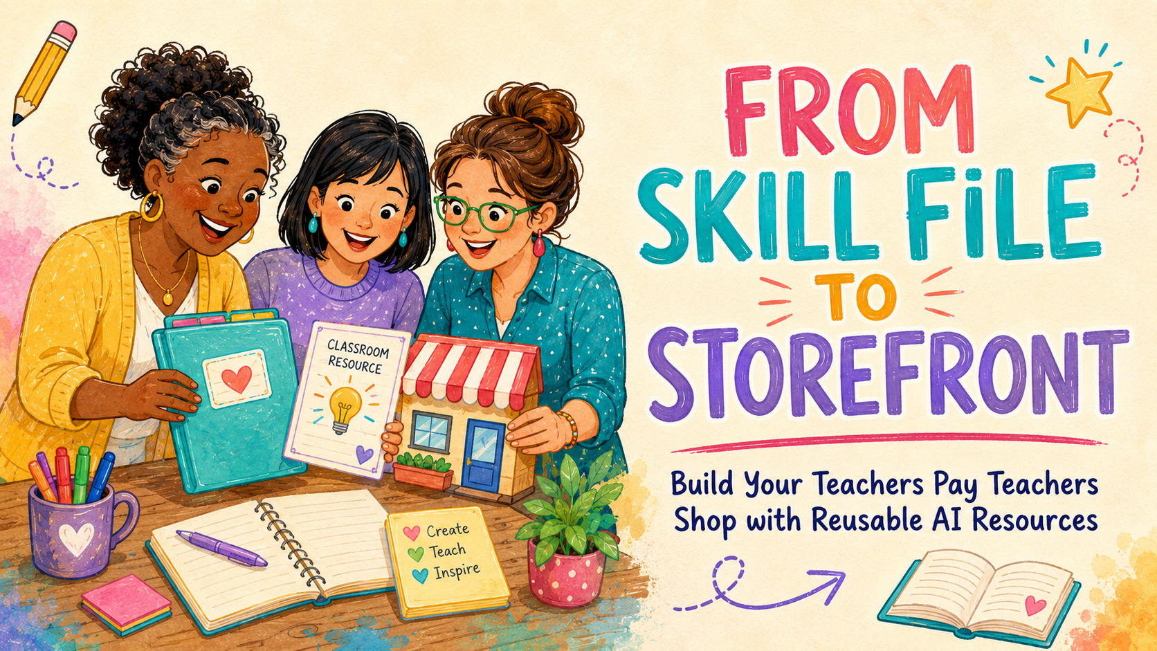 Product image for Become an AI Hub Insider - Build Your Teachers Pay Teachers Shop with Reusable AI Resources