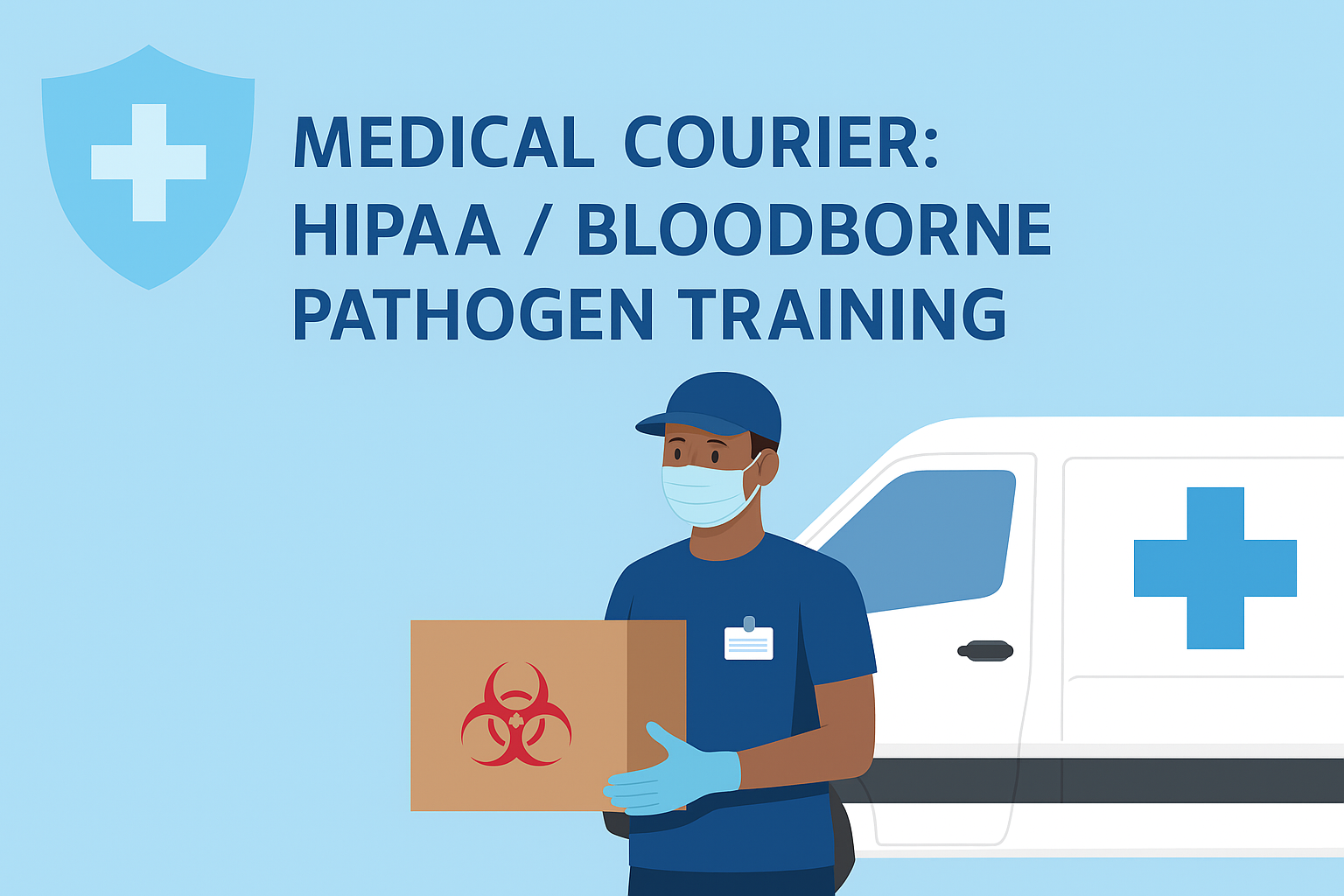 Product image for Medical Courier: HIPAA and Bloodborne Pathogen Training