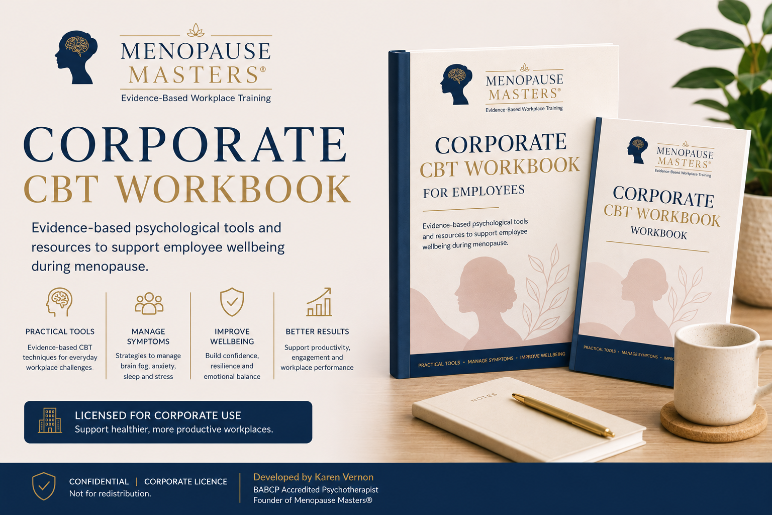 Product image for Menopause Masters® Corporate CBT Workbook for Employees