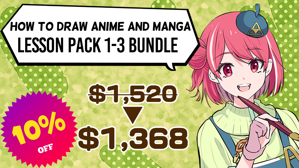 Product image for How to Draw Anime and Manga: Lesson Pack 1-3 Bundle