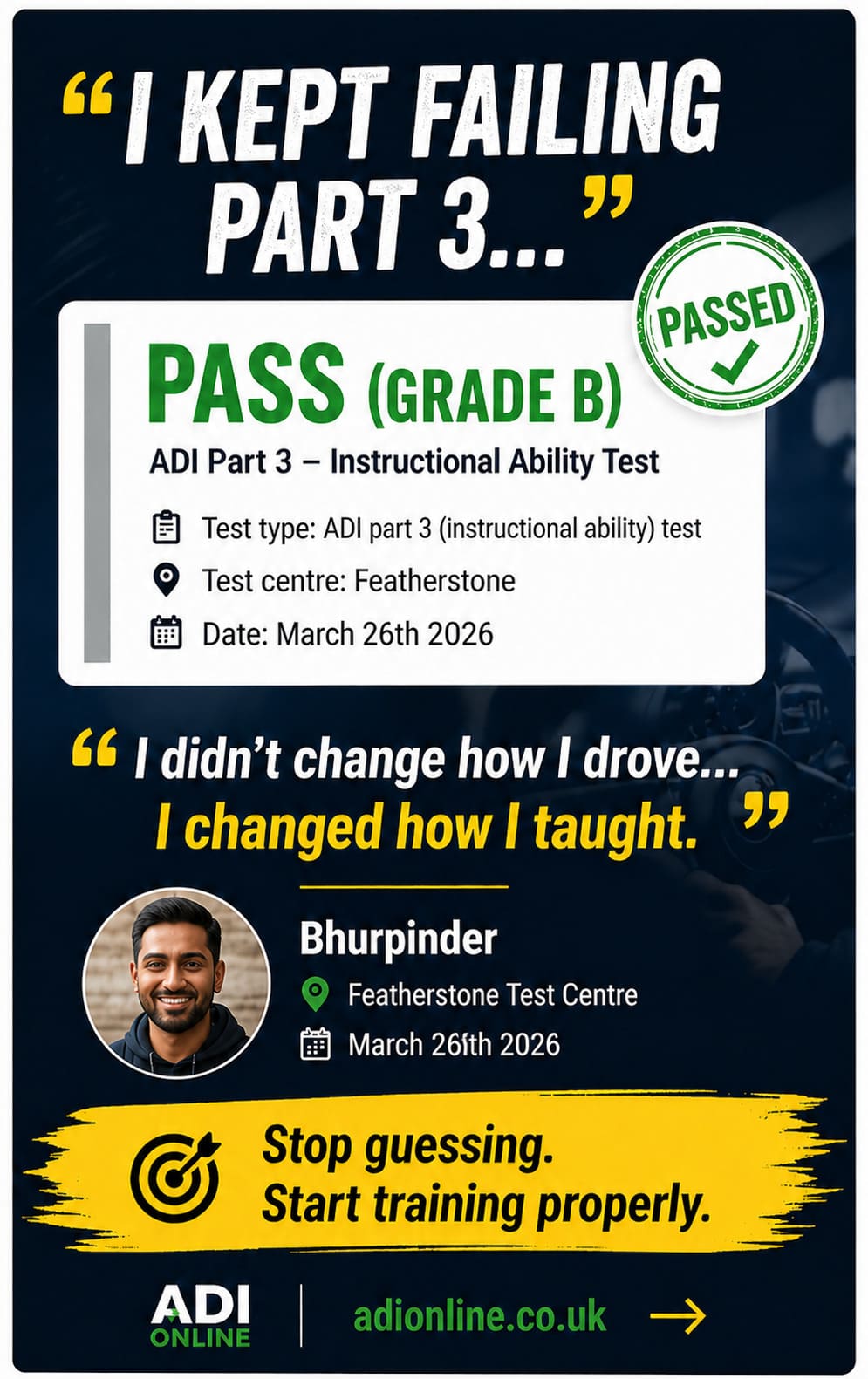 adi part 3 40 hours training