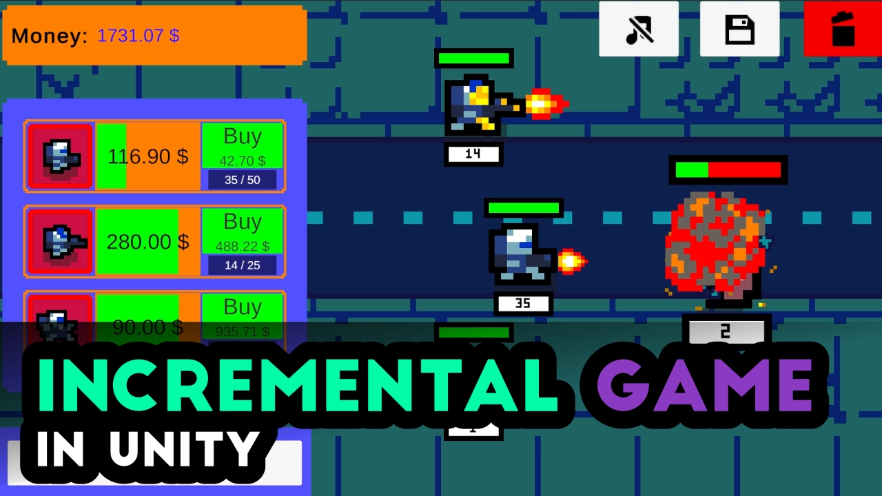 Product image for Incremental Game Template in Unity 2022