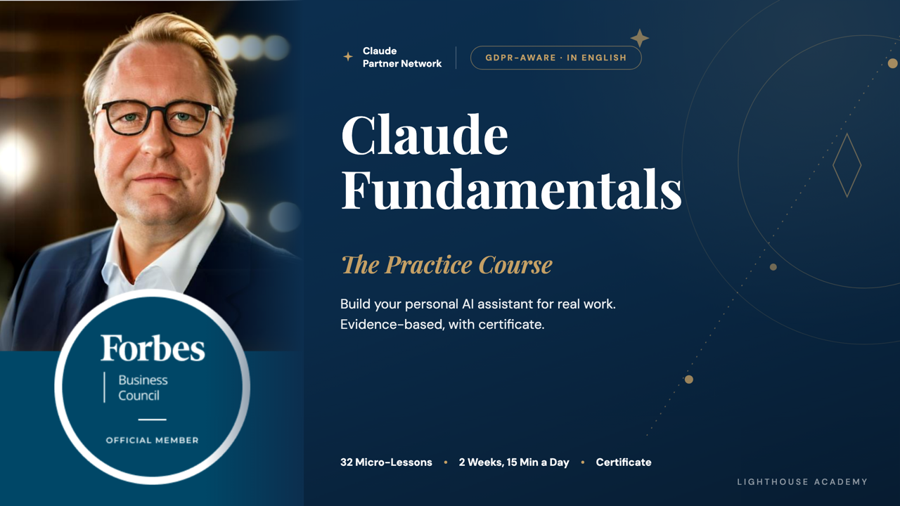 Claude Fundamentals: The Practice Course, with course lead Nico Röpnack