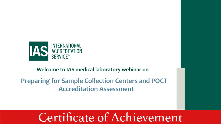 Product image for ISO 15189 Point of Care Testing and Sampling Requirements