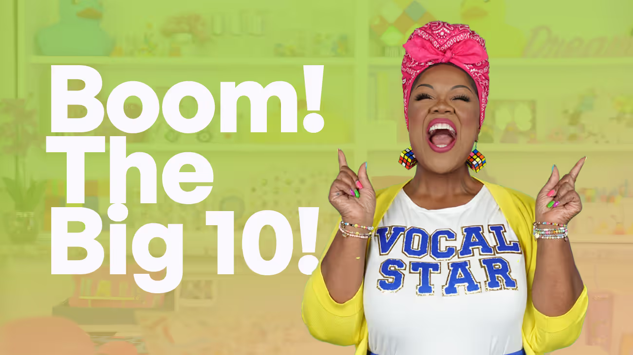 Product image for BOOM! The Big 10 Vocal Workouts