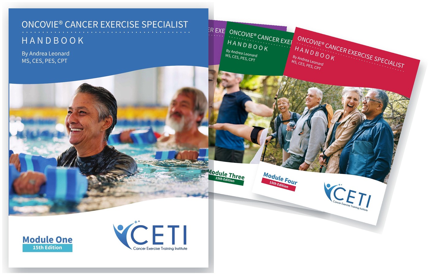 Product image for 15th Edition OncoVie® Cancer Exercise Specialist Module 1-4 Handbooks Full Color