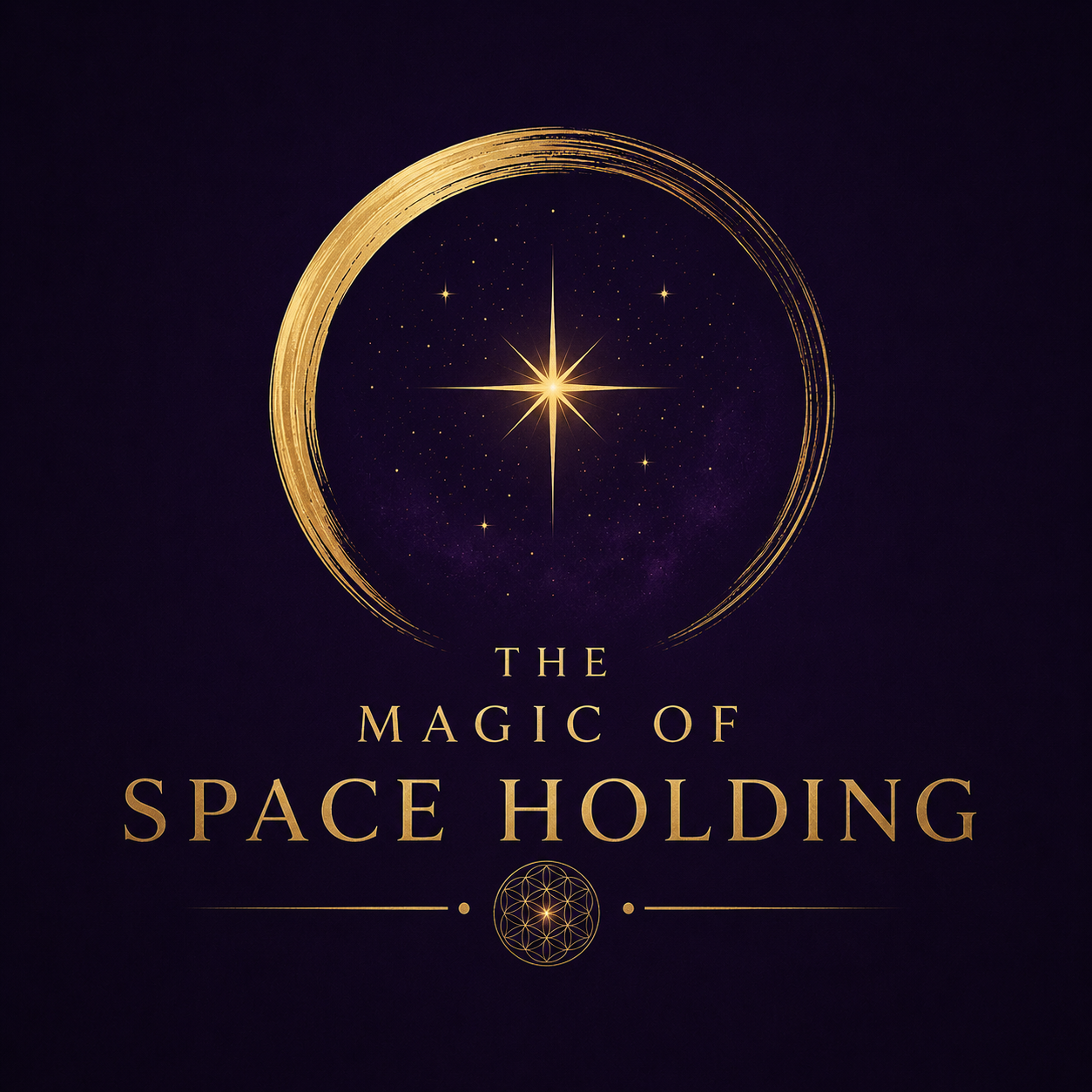 The Magic of Space Holding logo — golden star within a ring