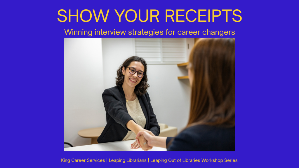 Product image for Show Your Receipts: Winning Interview Strategies for Transitioning Into a New Field
