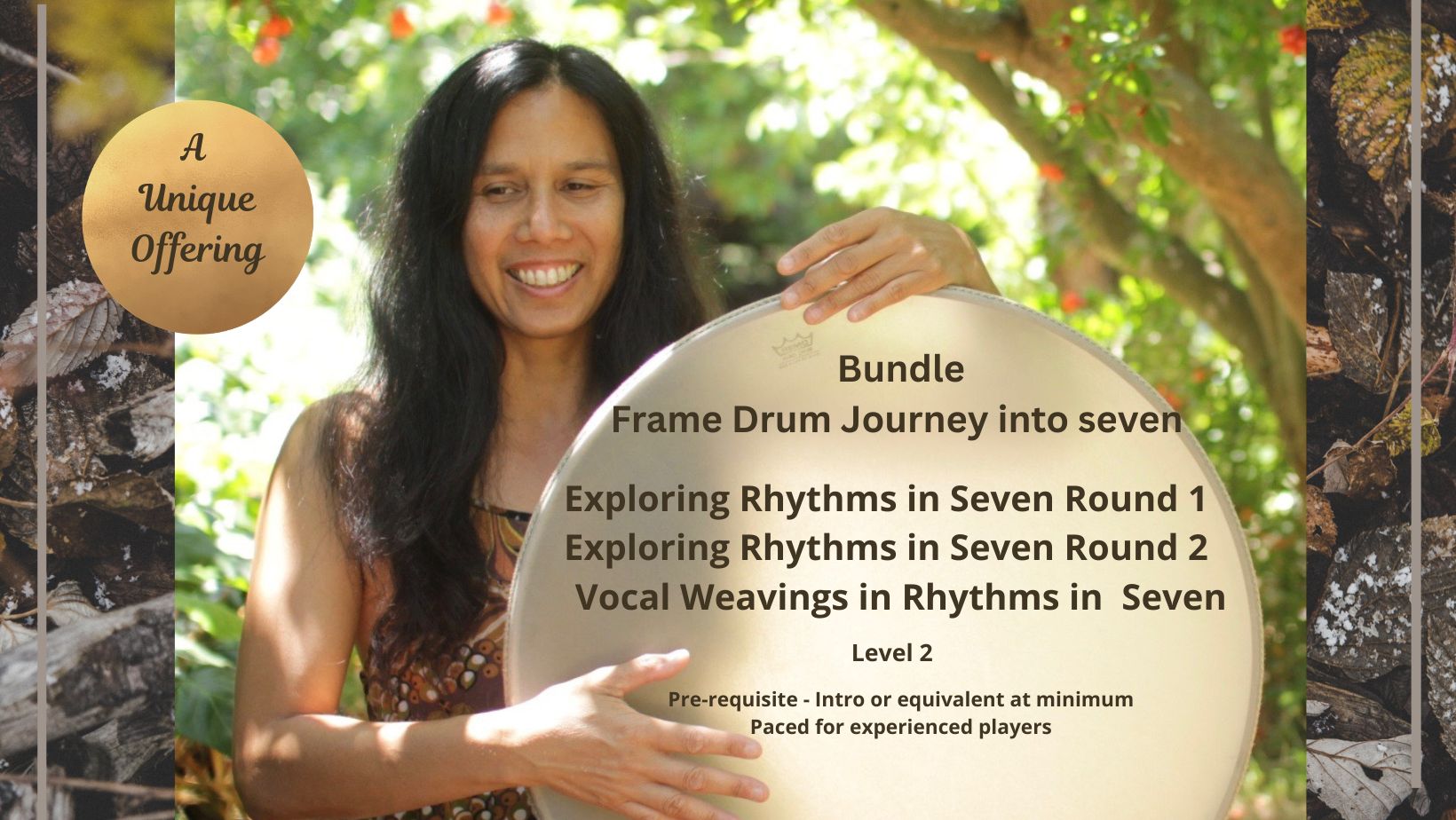 Product image for Exploring Rhythms in Seven Frame Drum Live recorded Bundle