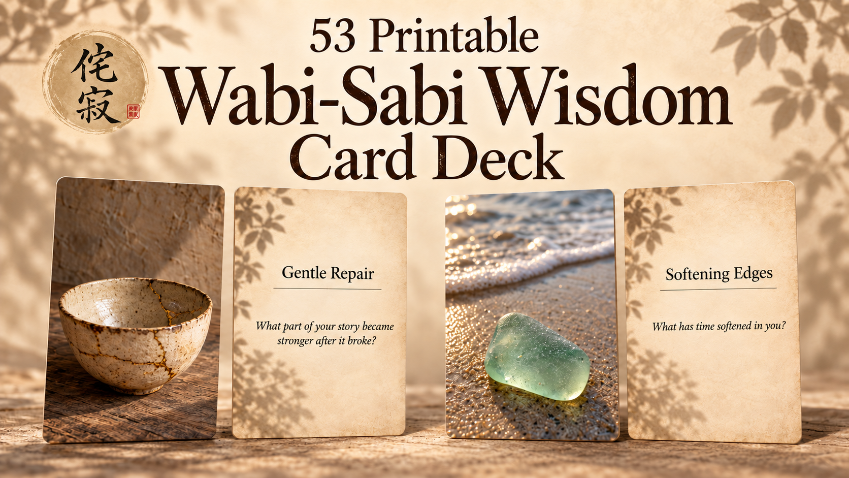Product image for Wabi-Sabi Wisdom Card Deck