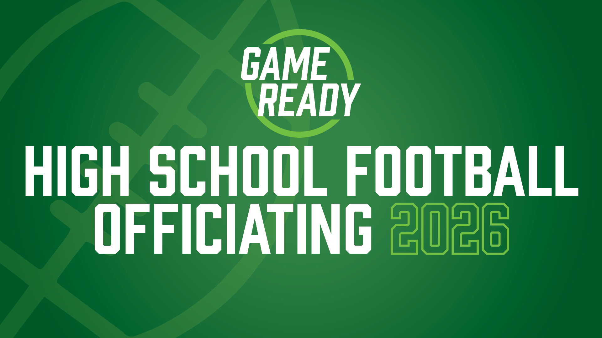 Product image for Game Ready: High School Football Officiating 2026
