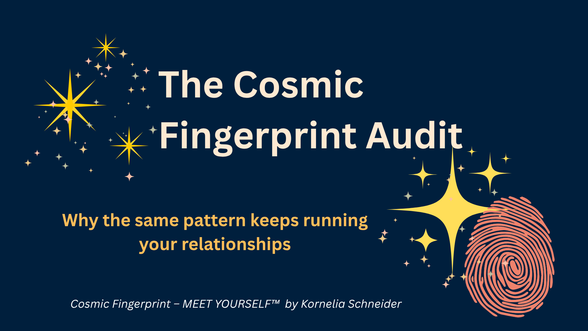 Product image for The Cosmic Fingerprint Audit ENGLISH