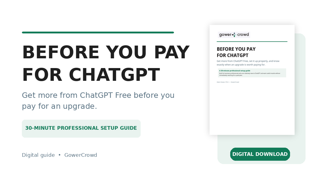 Product image for Before You Pay for ChatGPT