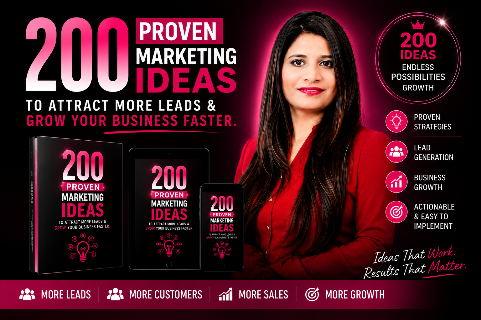 Product image for “200 Proven Marketing Ideas to Attract More Leads & Grow Your Business Faster.”