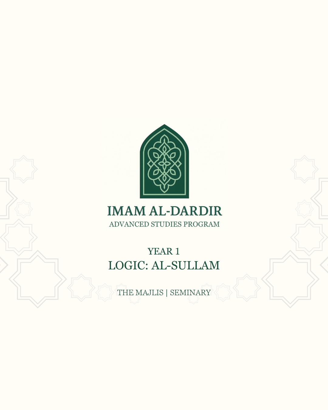 Product image for 2026-2027 | IAD Year 1 - Logic: Mantiq from al-Sullam