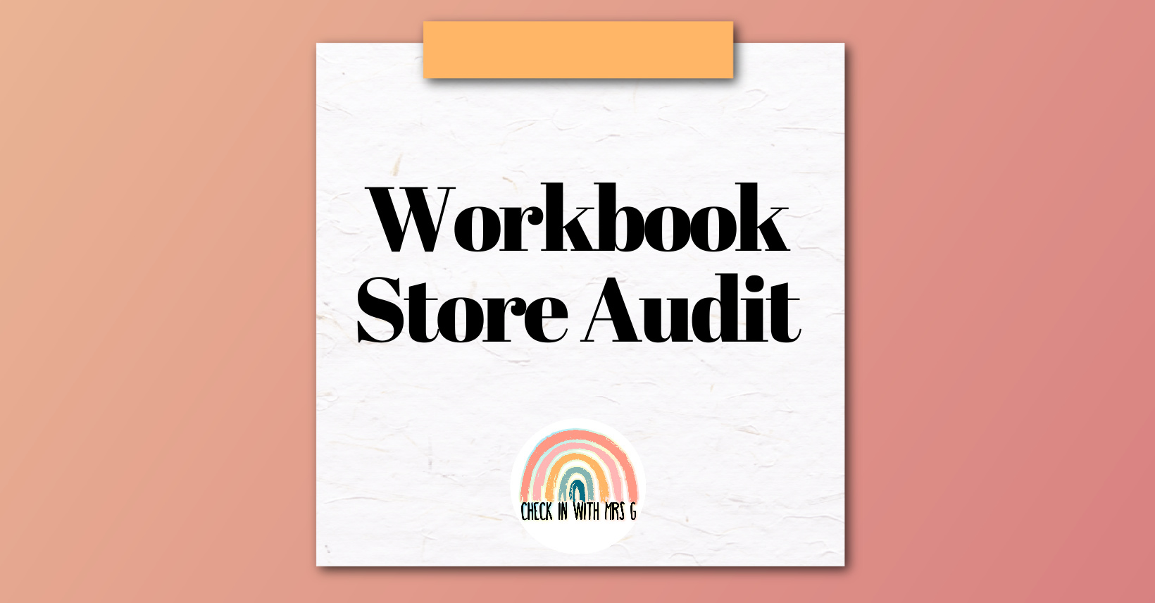 Product image for Workbook Store Audit 