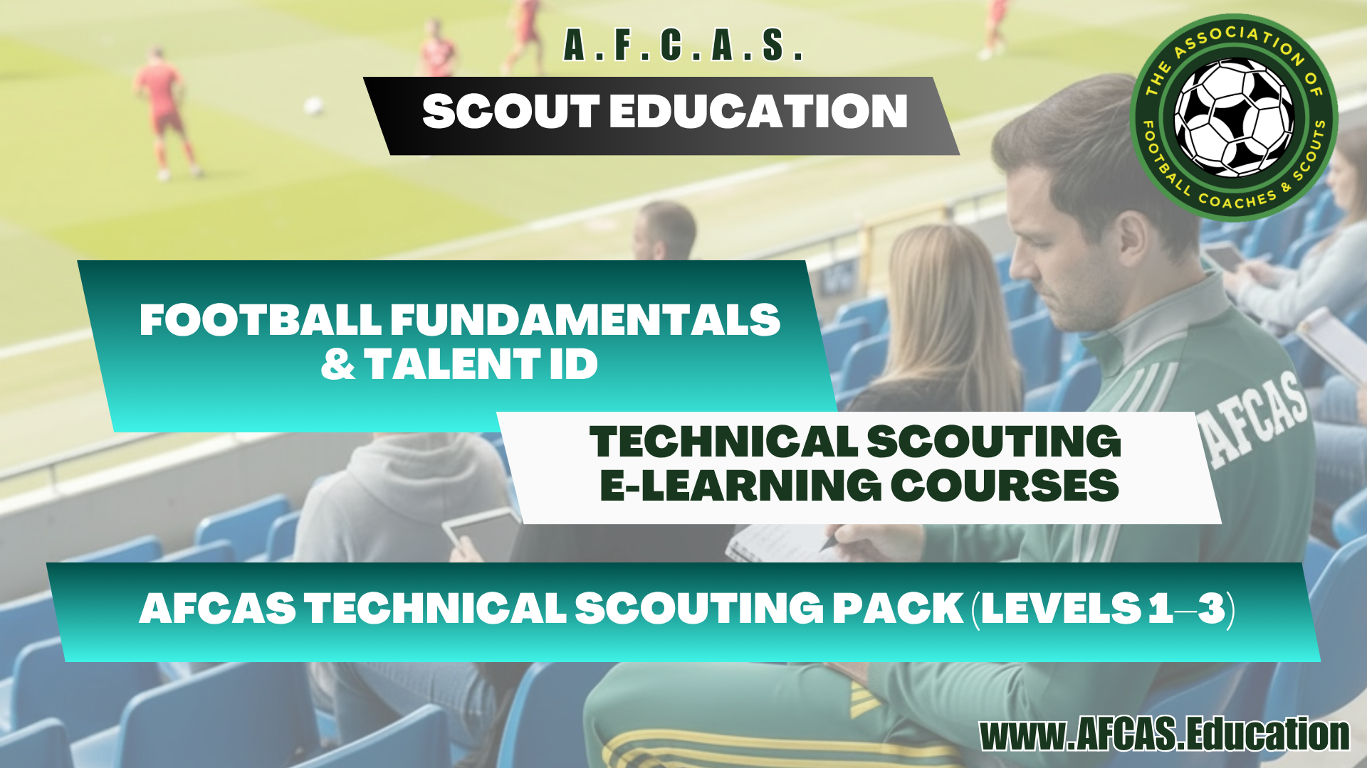Product image for AFCAS TECHNICAL SCOUTING PACK (LEVELS 1–3) – COURSE BUNDLE