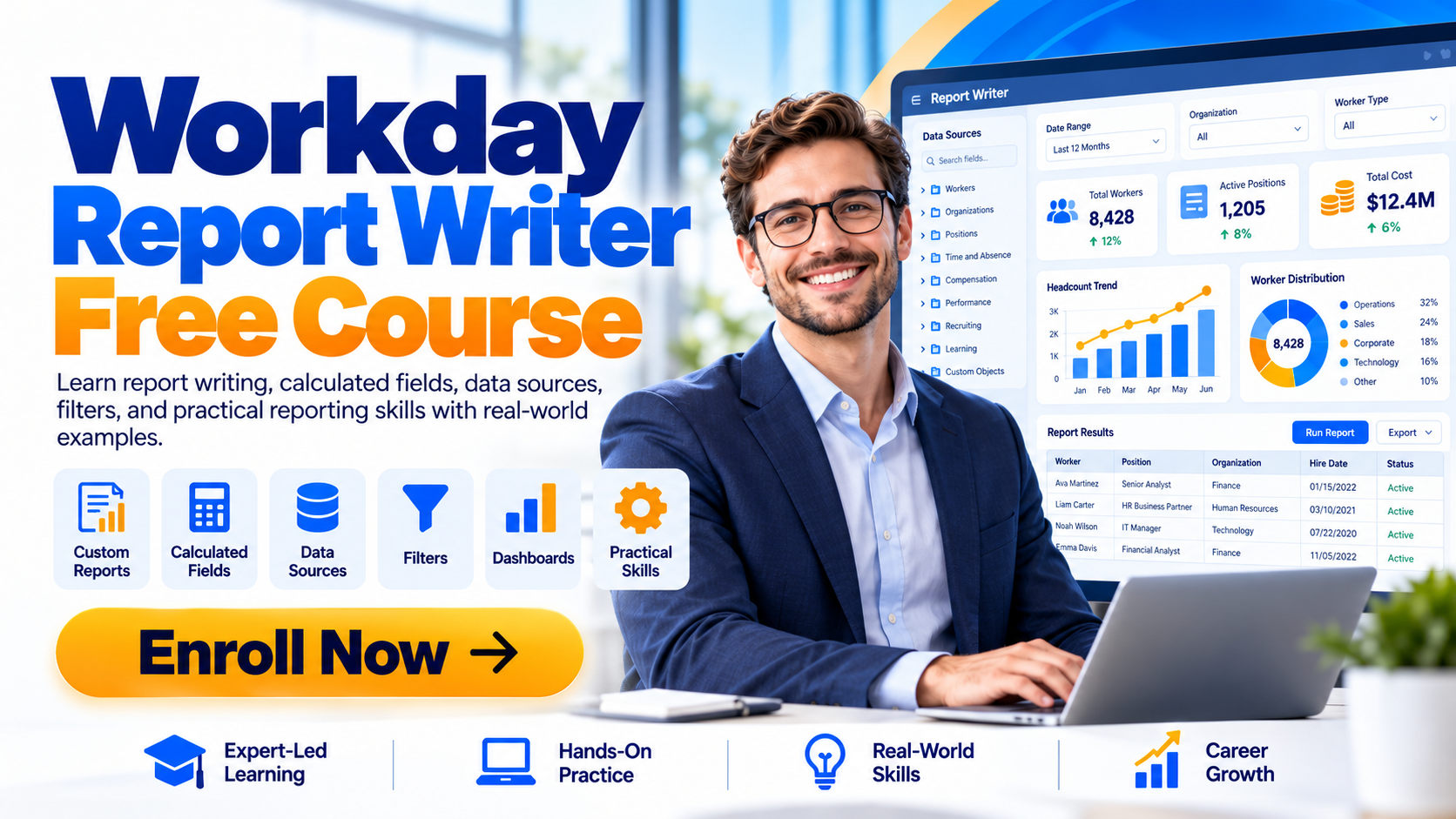Product image for Workday Report Writer Free Course