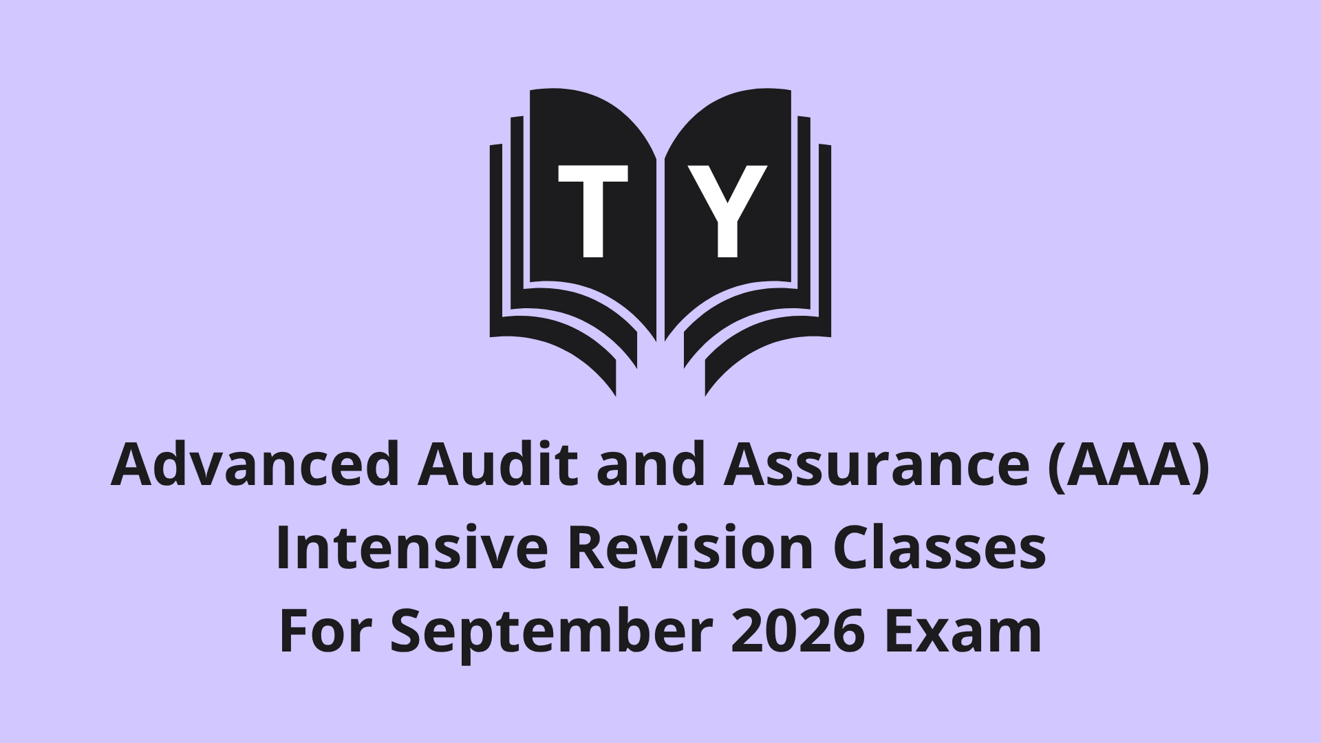 Product image for TY AAA 09’26 Revision Classes