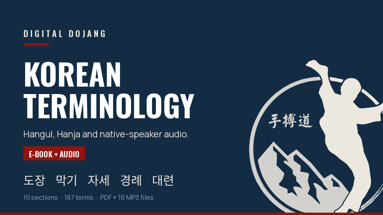 Product image for Korean Martial Arts Terminology: Hangul, Hanja & Audio