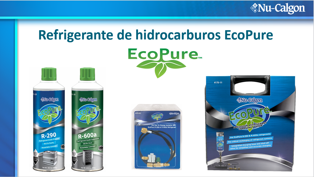 Product image for EcoPure Hydrocarbon Refrigerant (SPANISH) NATE ID: 1826-0021